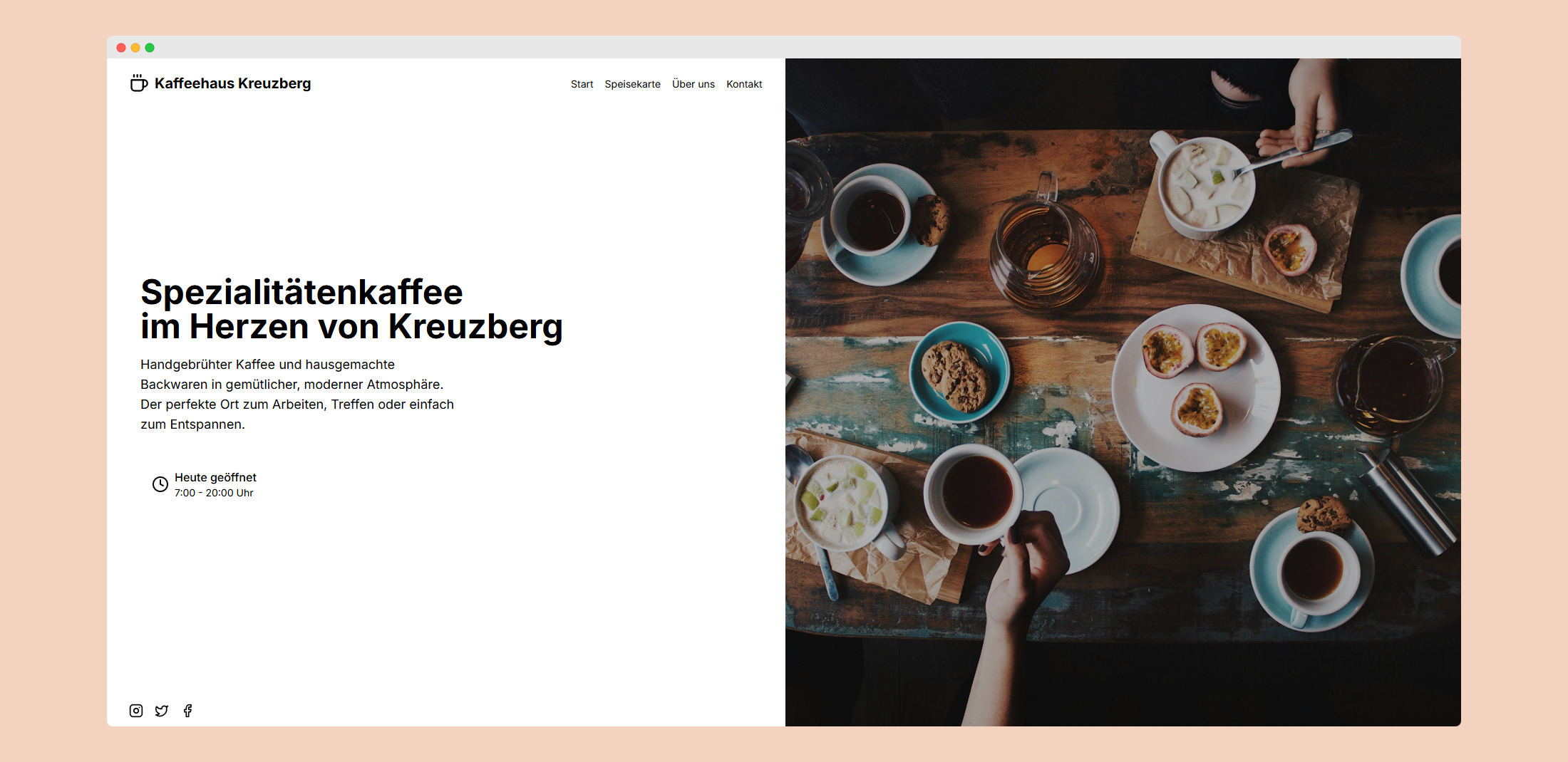 Café Homepage